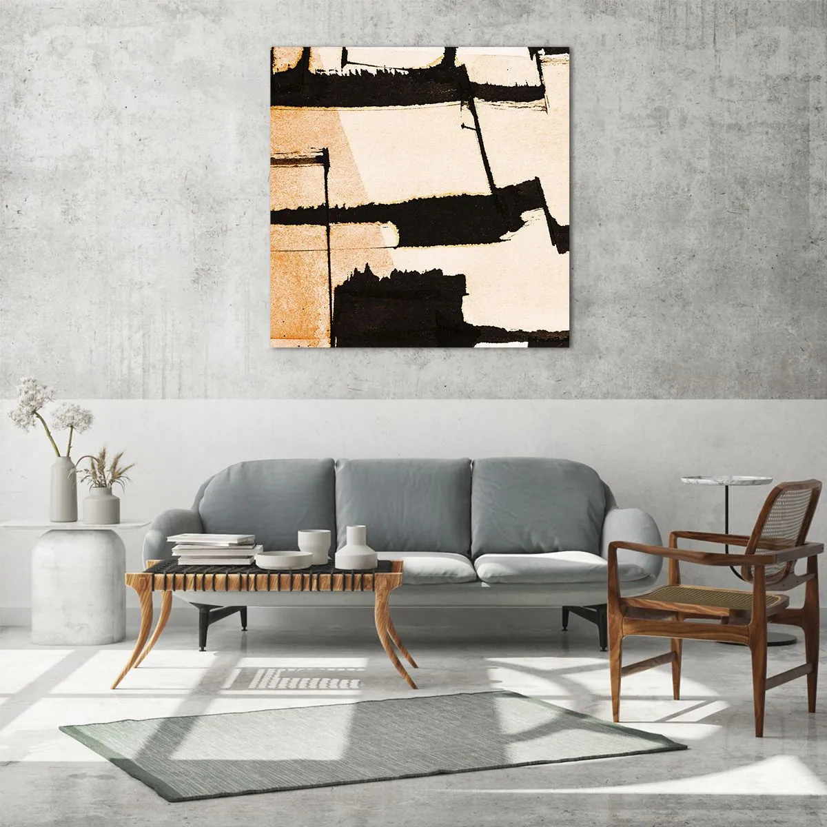 Quadro em vidro - No entanto, a ordem - 40x40 cm