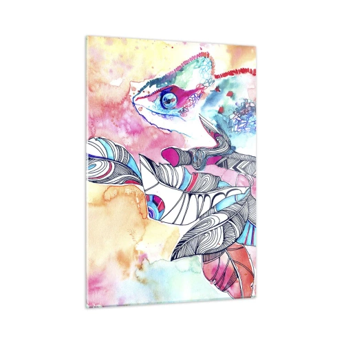 Quadro em vidro - Colorido como o nosso mundo - 50x70 cm