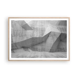 Pôster com moldura de carvalho claro - Um verdadeiro desafio - 100x70 cm