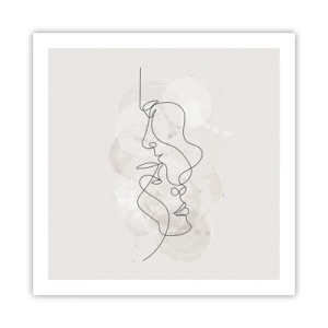 Pôster - Emaranhados num abraço - 60x60 cm