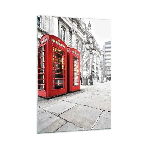Quadro em vidro - Bem-vindo a Londres - 50x70 cm