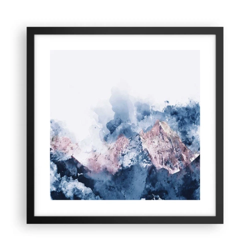 Pôster com moldura preta - Estes são os verdadeiros picos! - 40x40 cm