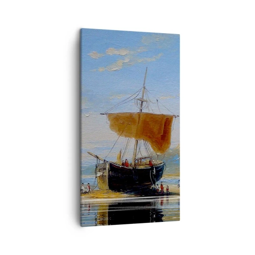 Quadro em tela - Água, terra, ar - 45x80 cm