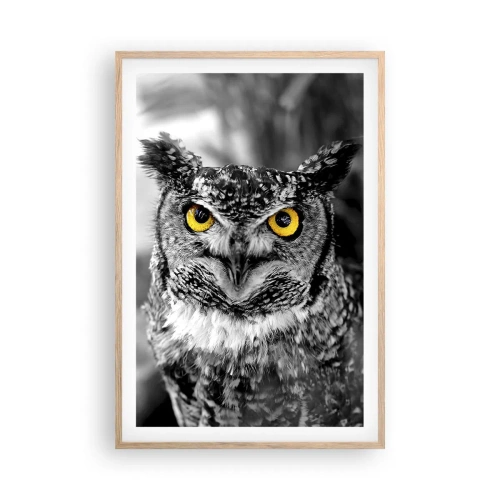 Pôster com moldura de carvalho claro - Nada pode ser escondido - 61x91 cm