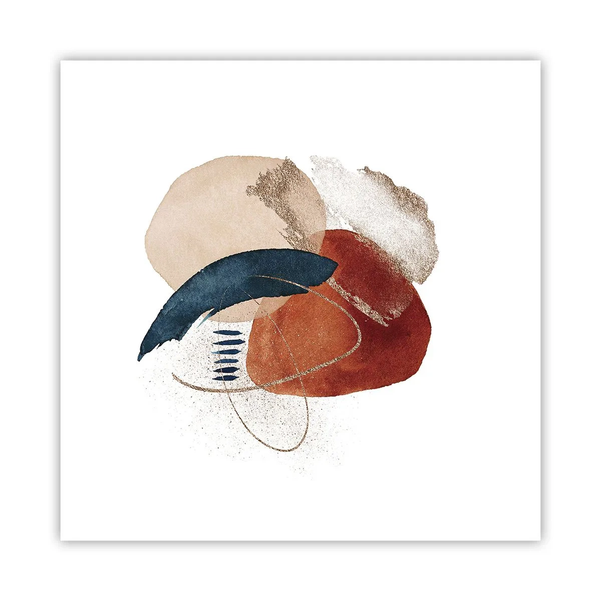 Pôster - Composição oval - 40x40 cm