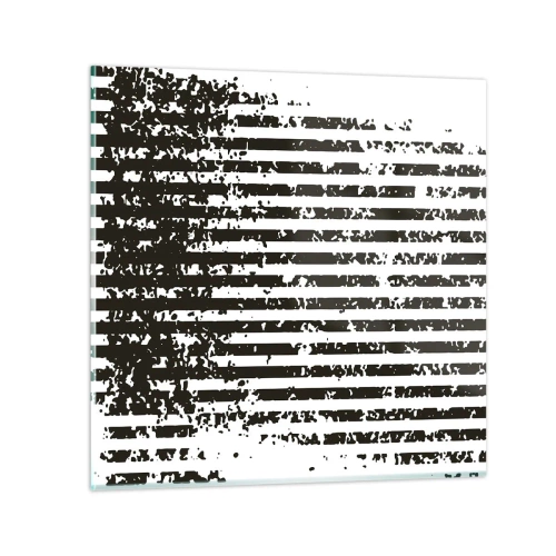 Quadro em vidro - Ritmo e ruído - 60x60 cm