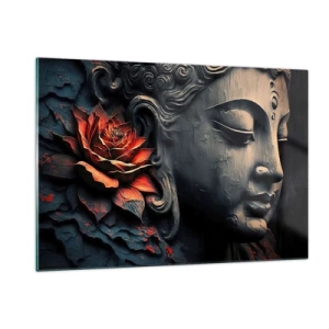 Quadro em vidro - Em harmonia com o mundo - 120x80 cm