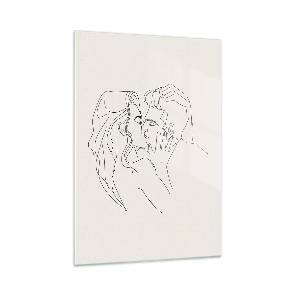 Quadro em vidro - Emaranhados pelo sentimento - 50x70 cm
