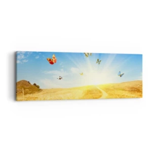 Quadro em tela - E como não amar o verão? - 90x30 cm