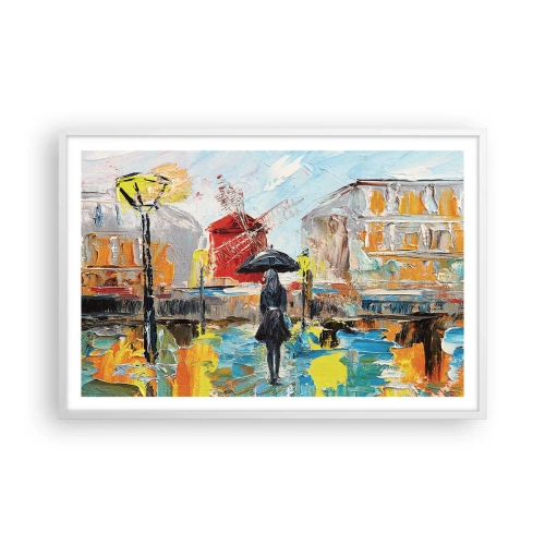 Pôster em moldura branca - Lendas parisienses - 91x61 cm