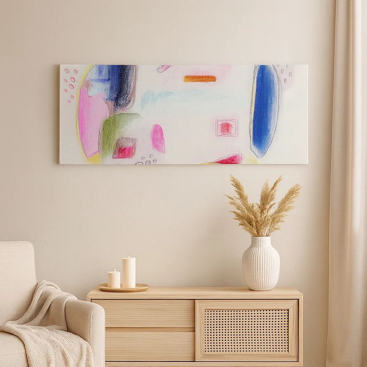 Quadro em tela - Mais convexo do que côncavo ou plano - 30x30 cm