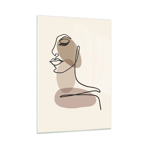 Quadro em vidro - Ouvindo-se a si própria - 50x70 cm