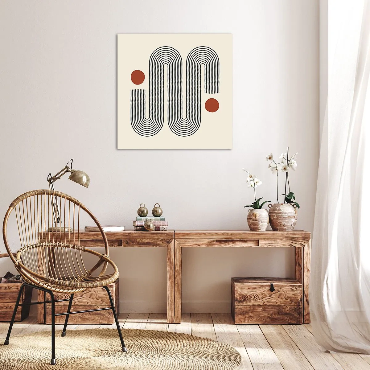 Quadro em tela - Do início ao fim - 50x50 cm