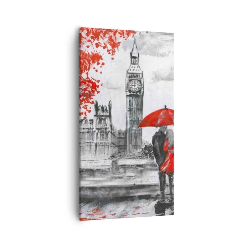 Quadro em tela - Apaixonados em Londres - 55x100 cm