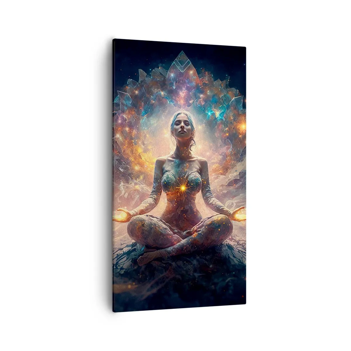 Quadro em tela - Fluxo de boa energia - 55x100 cm