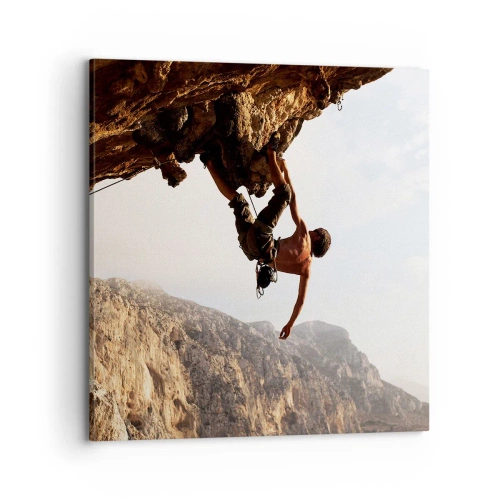 Quadro em tela - O mundo encolhido num punhado de rochas - 70x70 cm