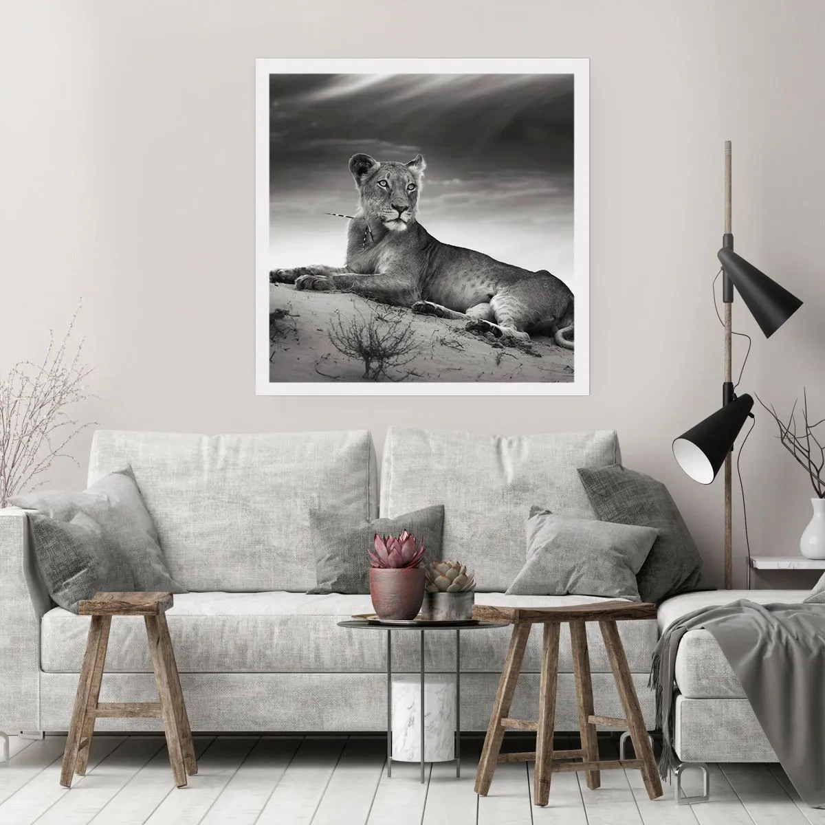 Pôster - Descanso da Rainha do Deserto - 40x40 cm