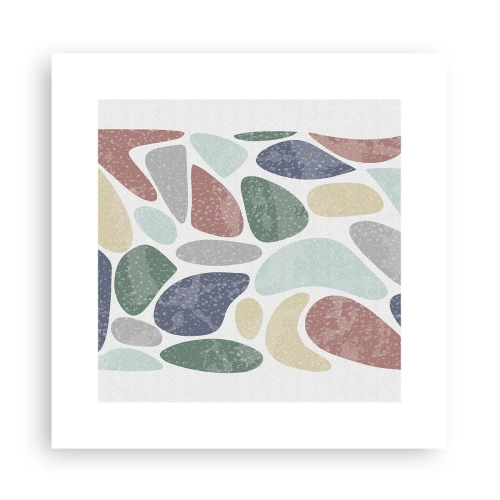 Pôster - Um mosaico de cores em pó - 30x30 cm