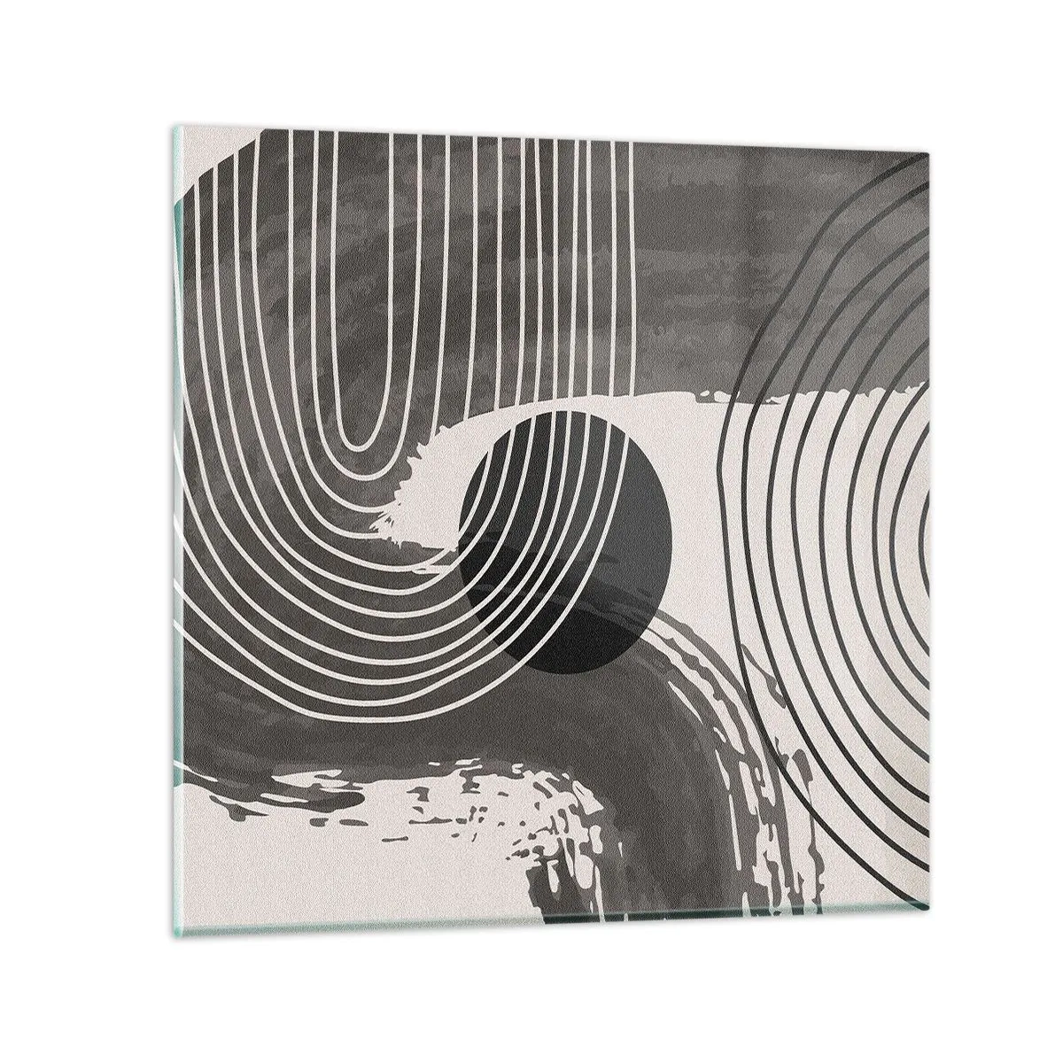 Quadro em vidro - O oval vence - 40x40 cm