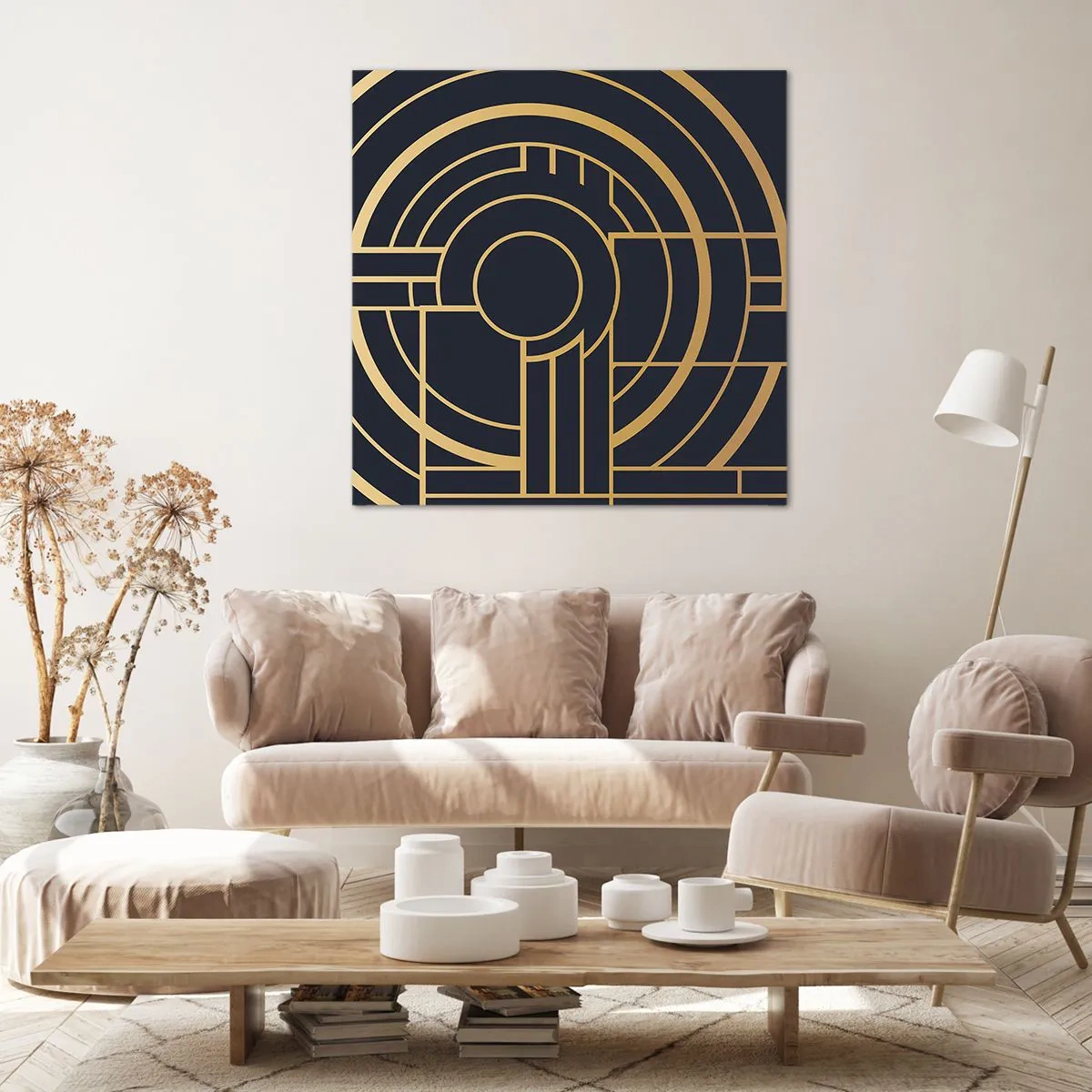 Quadro em tela - Rotação das coisas - 70x70 cm