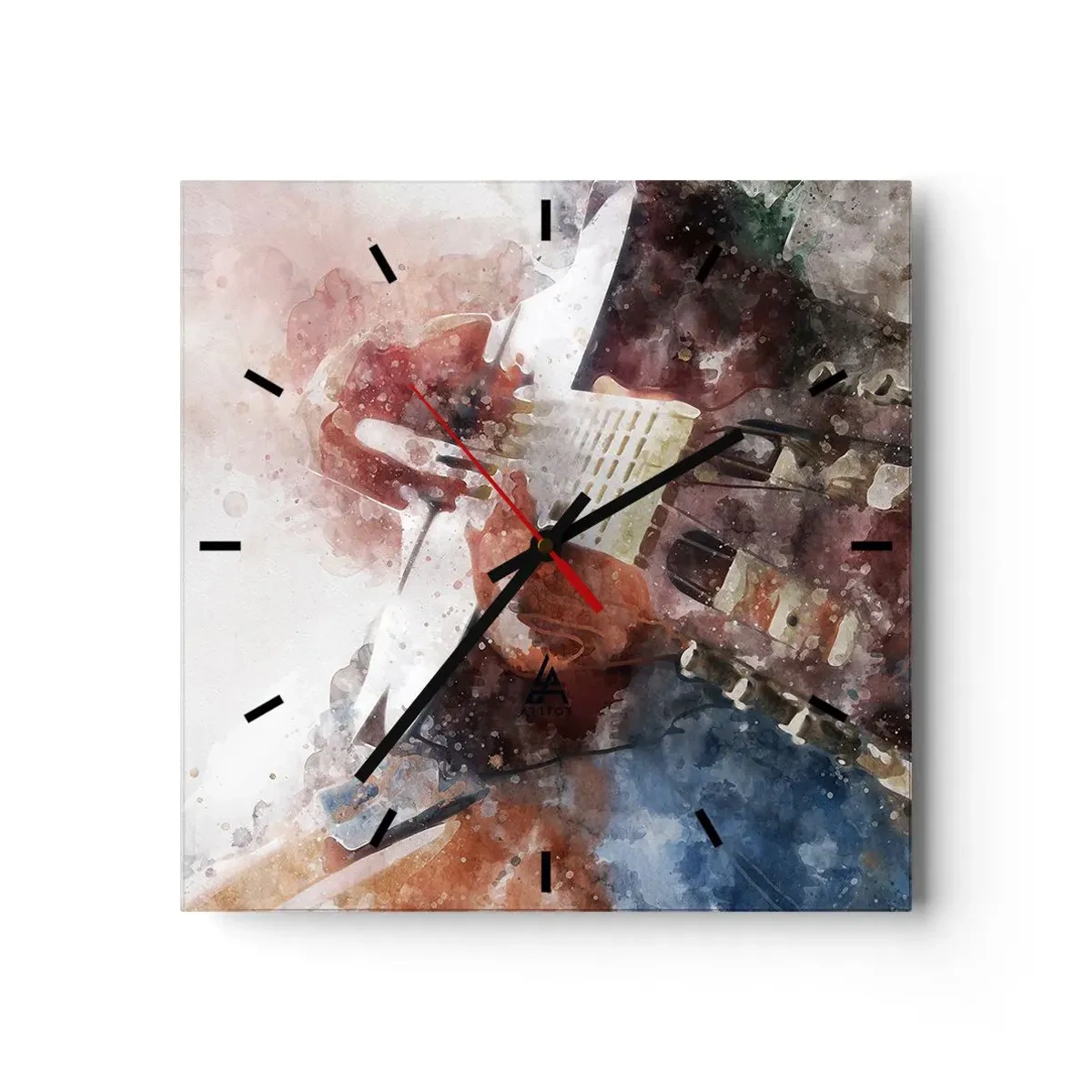 Relógio de parede - Relógio em vidro - E o que acha? - 30x30 cm