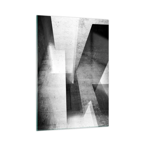 Quadro em vidro - Estrutura espacial - 50x70 cm