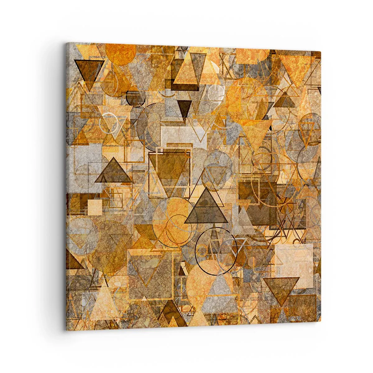 Quadro em tela - O mundo em forma - 50x50 cm