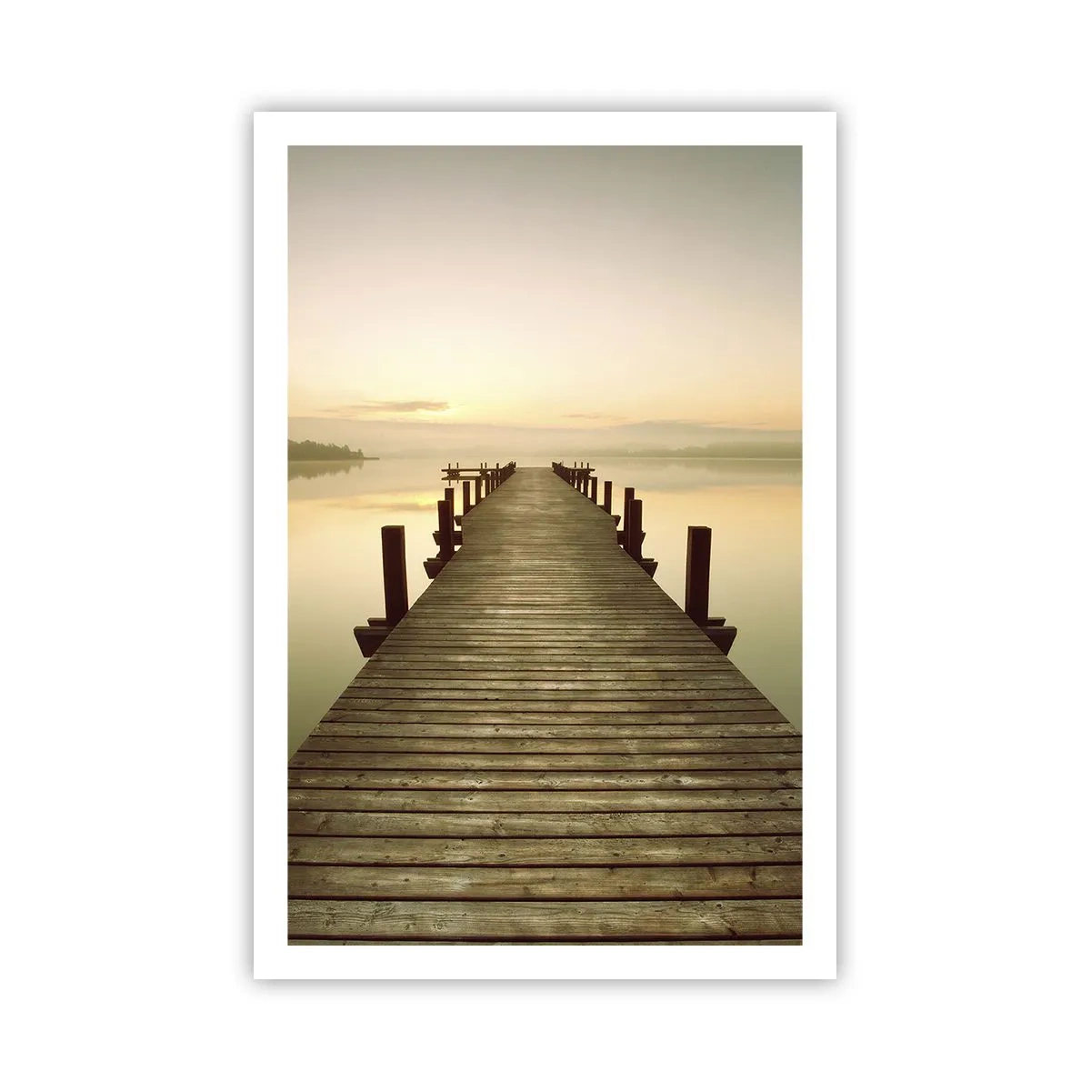 Pôster - Antes do amanhecer, nascer do sol, luz - 61x91 cm