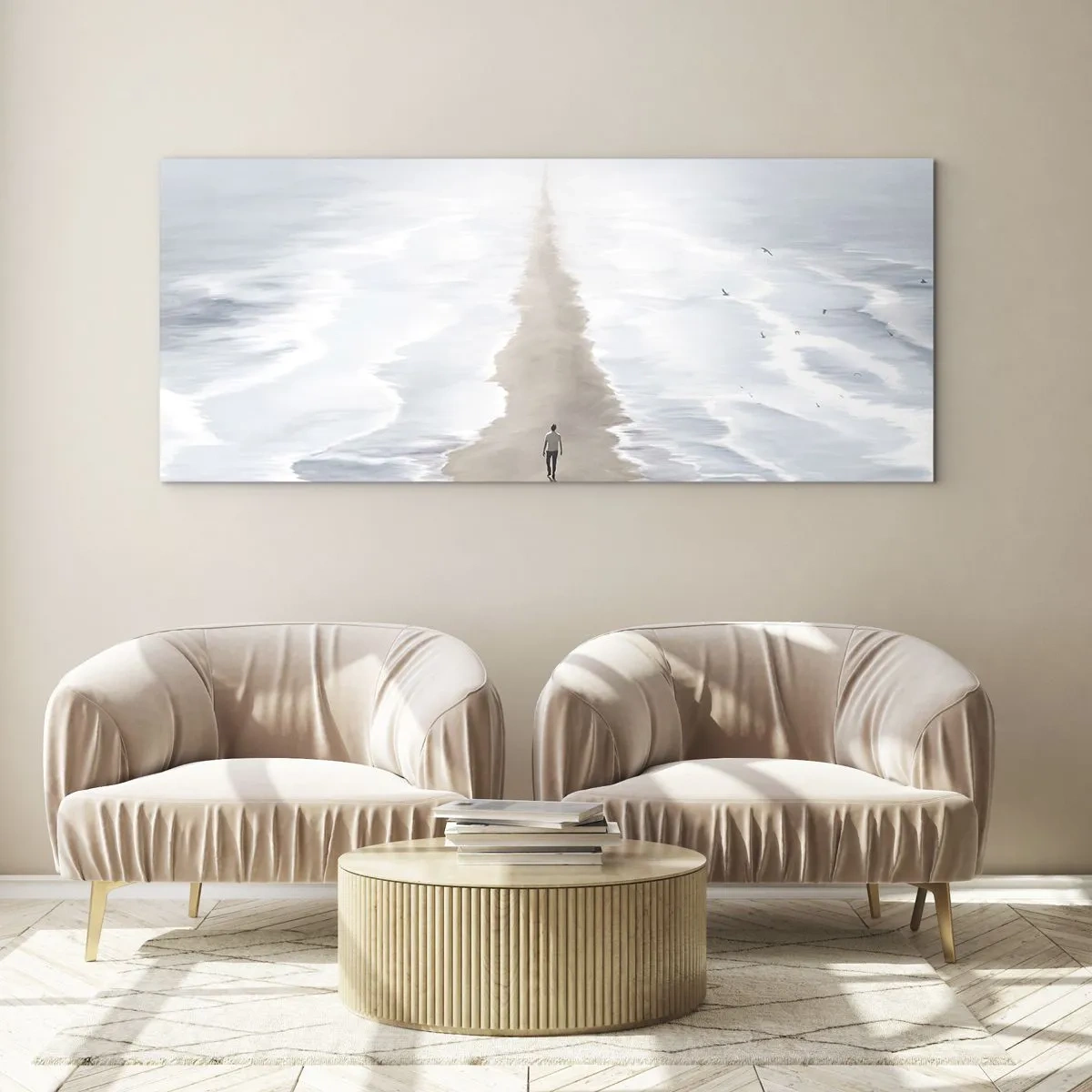 Quadro em vidro - Um futuro brilhante - 100x40 cm