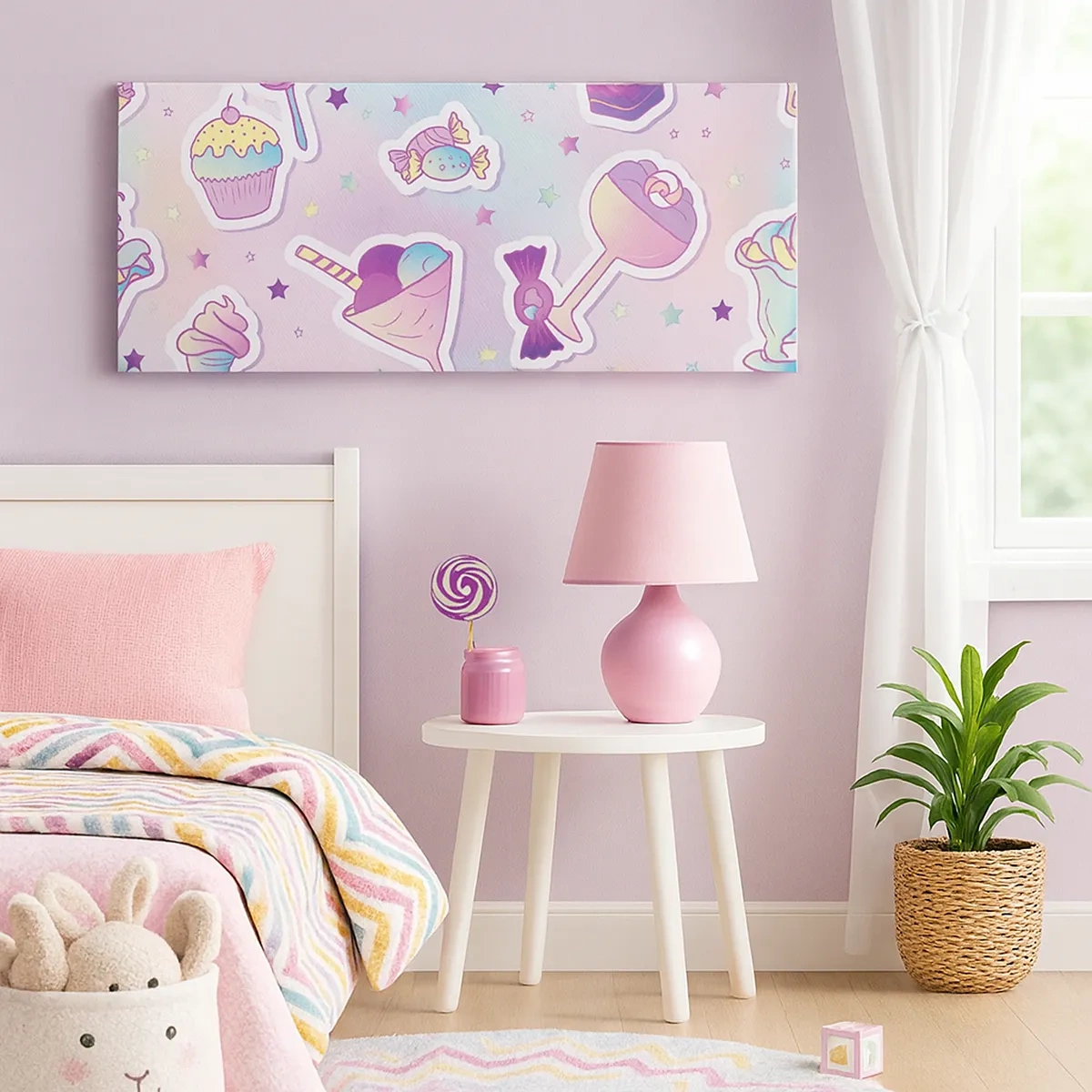 Quadro em tela - Tenha um aniversário todos os dias - 30x30 cm