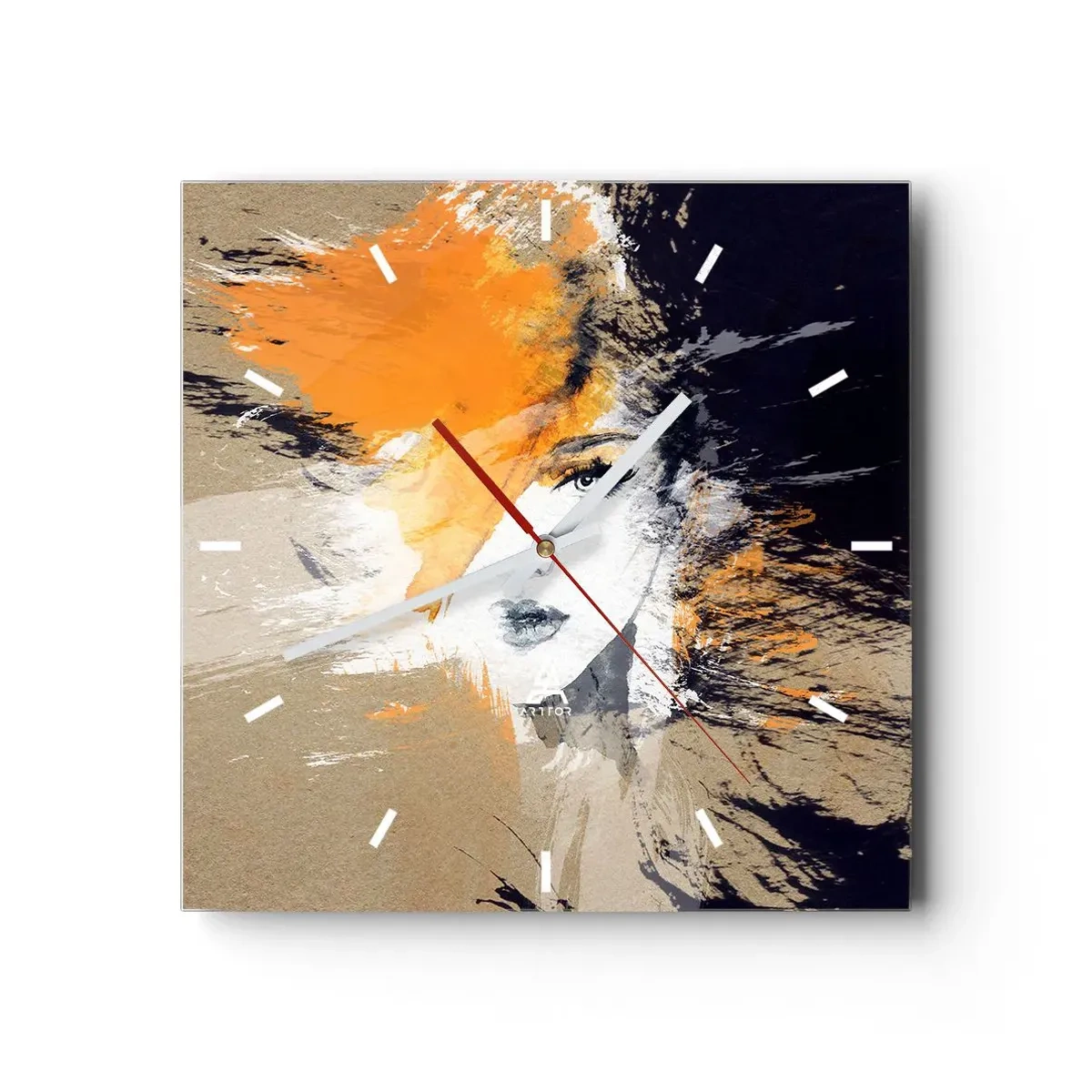 Relógio de parede - Relógio em vidro - E fez-se a luz - 30x30 cm