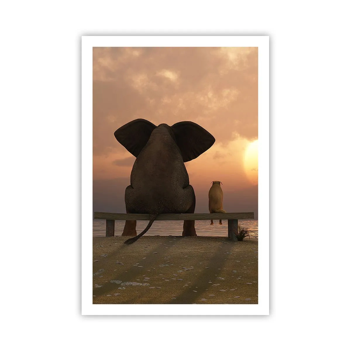 Pôster - Como é bom ficarmos em silêncio juntos - 61x91 cm