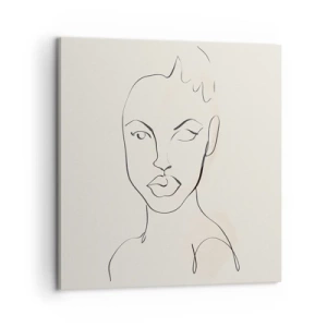 Quadro em tela - Esboço da sensualidade - 60x60 cm