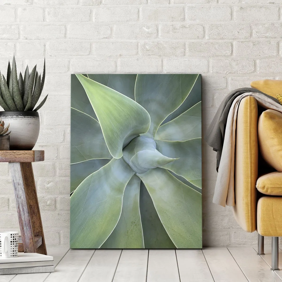 Quadro em tela - O nascimento da vegetação - 55x100 cm