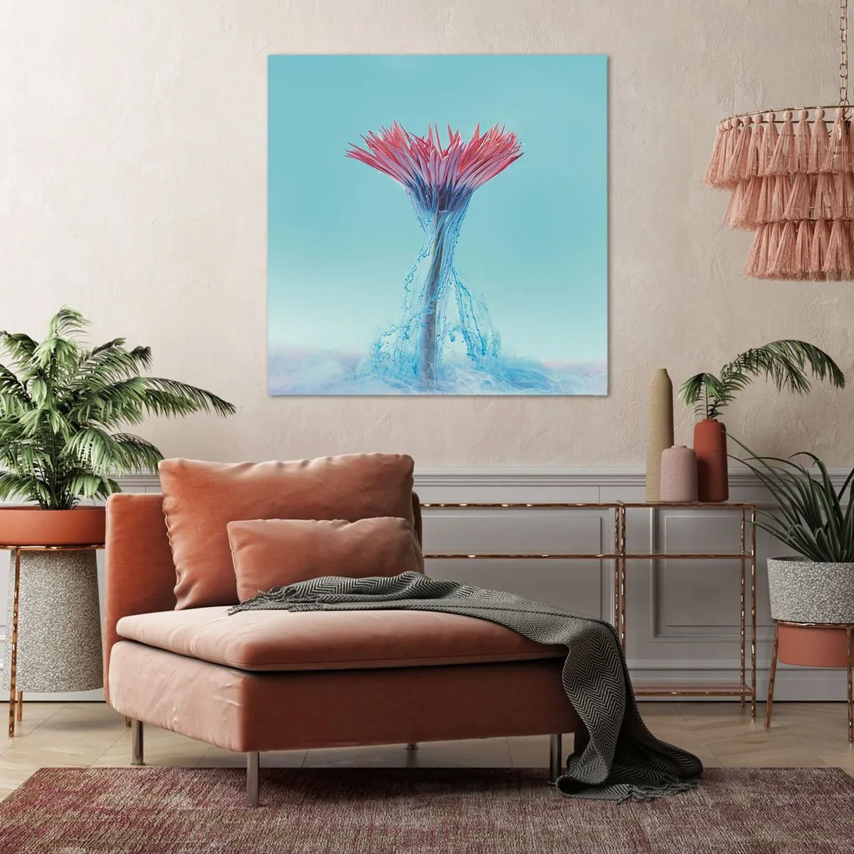 Quadro em tela - Num abraço revigorante - 70x70 cm