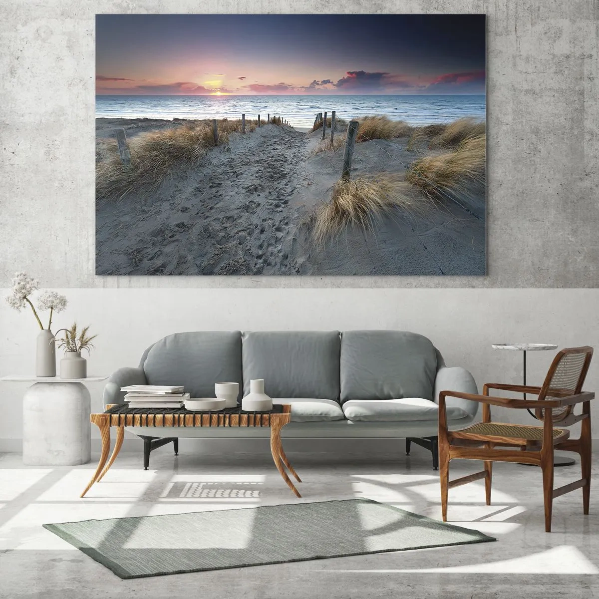 Quadro em vidro - Derramou um arco-íris de esplendor radiante.... - 120x50 cm