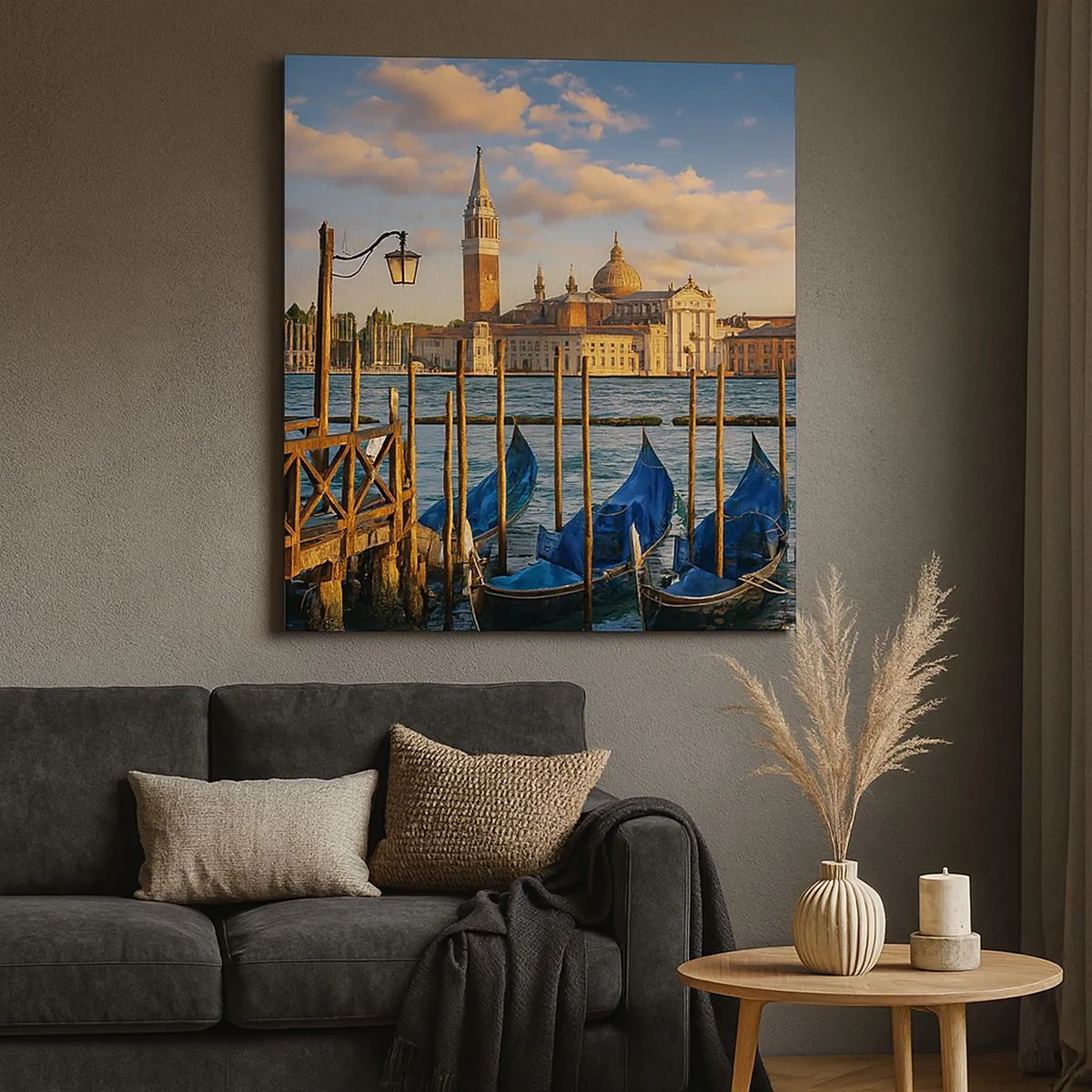 Quadro em tela - Templo da natureza - 30x30 cm