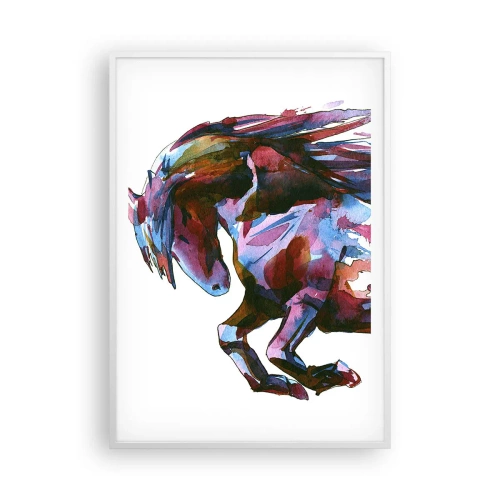 Pôster em moldura branca - Em êxtase - 70x100 cm