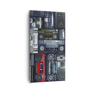 Quadro em tela - Saudades dos anos 80. - 55x100 cm