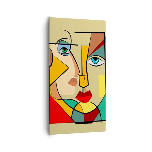 Quadro em tela - Casal que combina - 65x120 cm