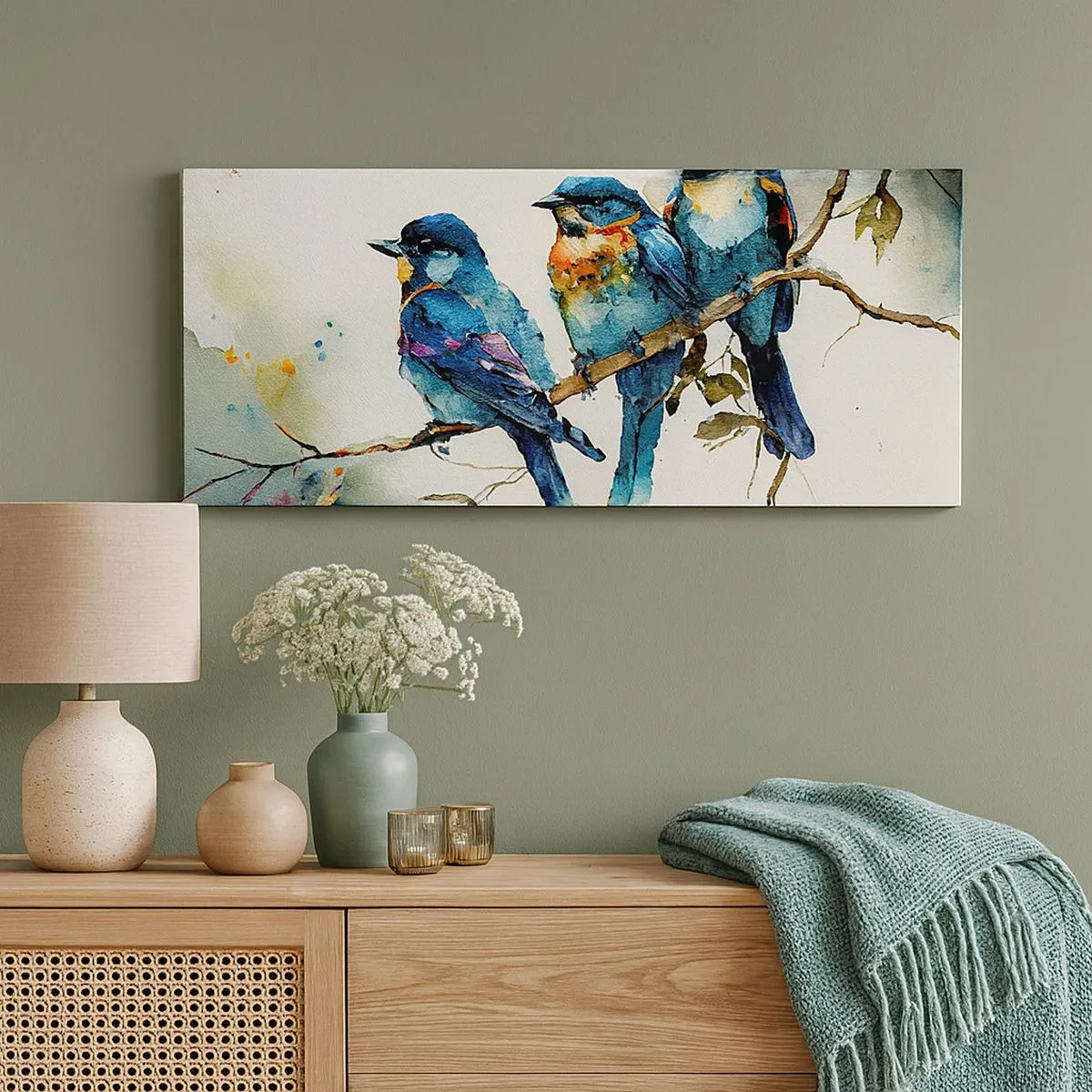 Quadro em tela - Ele ficou ofendido? - 100x40 cm