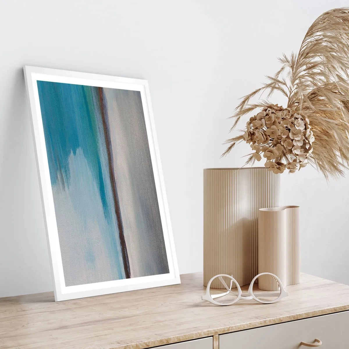 Pôster em moldura branca - Paisagem horizontal - 30x40 cm