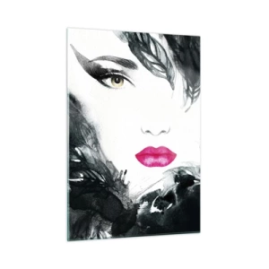 Quadro em vidro - Atenção! Femme fatale - 50x70 cm