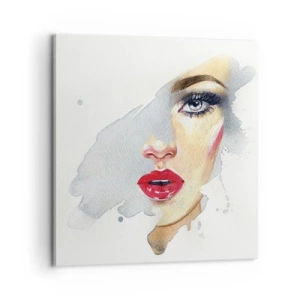 Quadro em tela - Reflexão numa gota de água - 60x60 cm