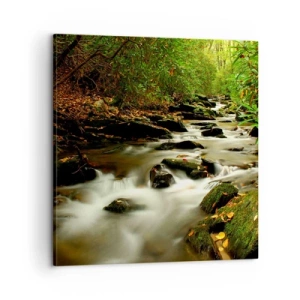 Quadro em tela - Como prata líquida - 60x60 cm