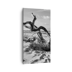 Quadro em tela - Escultura do mar - 55x100 cm