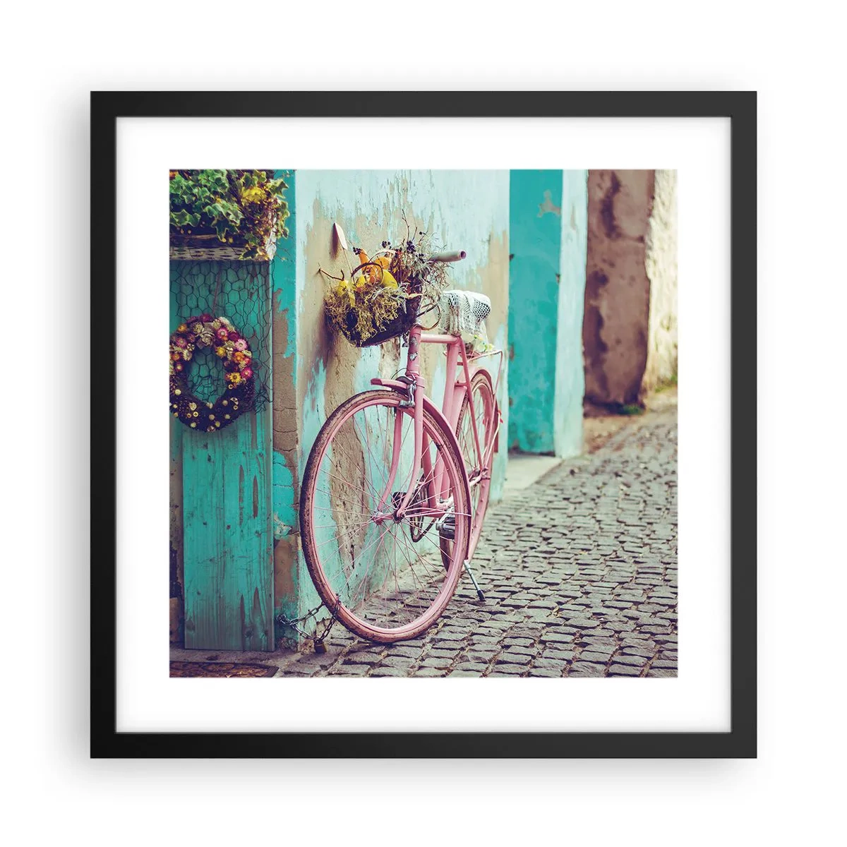 Pôster com moldura preta - Volto logo - 40x40 cm