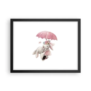 Pôster com moldura preta - Isso é amor - 40x30 cm