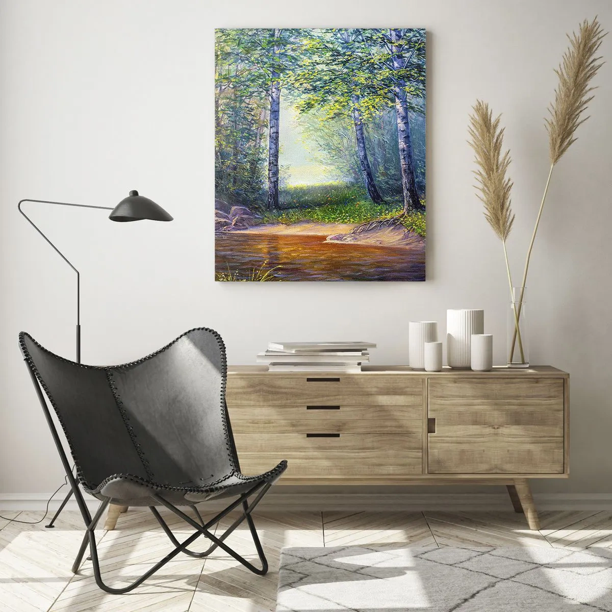 Quadro em vidro - Cenário idílico - 50x70 cm