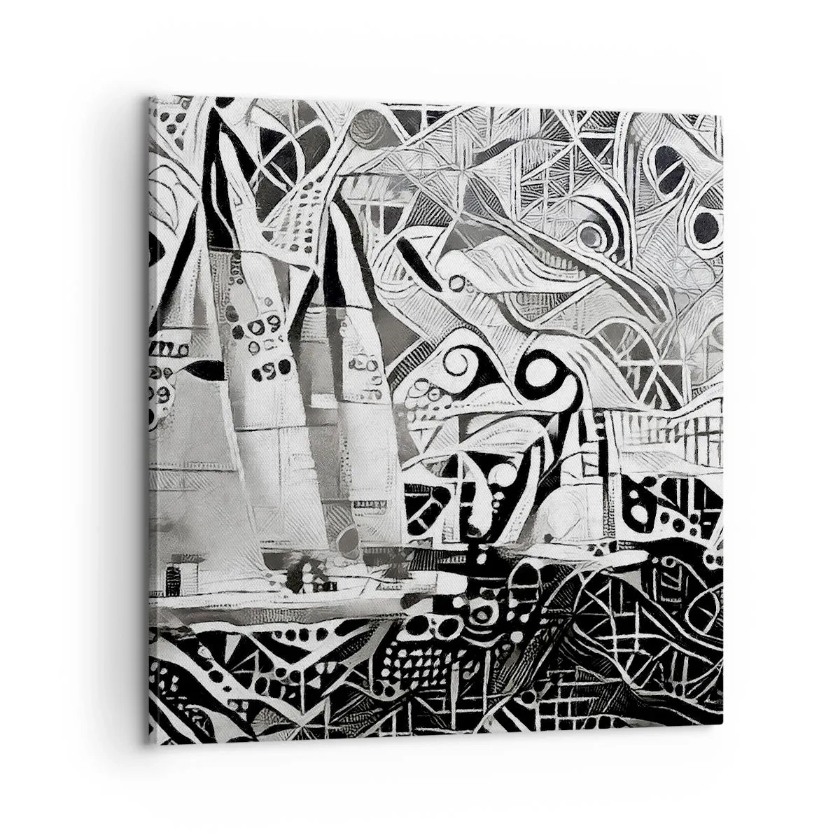 Quadro em tela - Entre as ondas - 60x60 cm